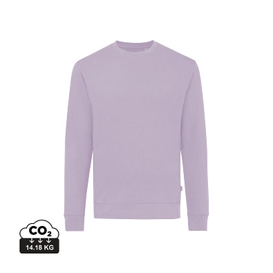 Iqoniq Zion Rundhals-Sweater aus recycelter Baumwolle, lavender, XL