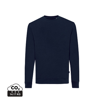 Iqoniq Zion Rundhals-Sweater aus recycelter Baumwolle, navy blau, XXXL