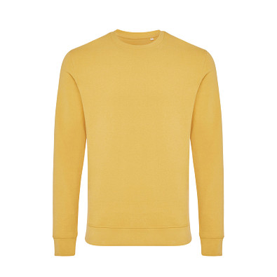 Iqoniq Zion Rundhals-Sweater, ochre yellow, XL