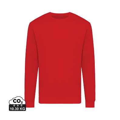Iqoniq Zion Rundhals-Sweater aus recycelter Baumwolle, rot, XXL