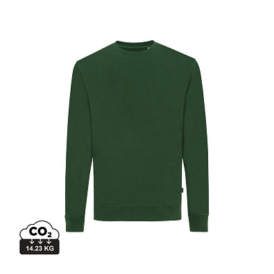 Iqoniq Zion Rundhals-Sweater aus recycelter Baumwolle, waldgrün, XXXL