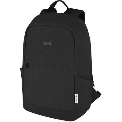 Joey 15,6?Zoll Anti-Diebstahl Laptop-Rucksack 18?L aus GRS-recyceltem Canvas, schwarz