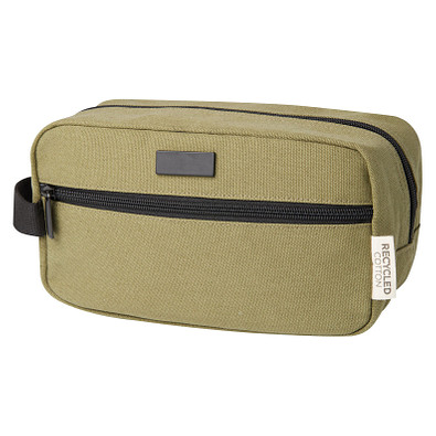 Joey Kosmetiktasche aus GRS recyceltem Canvas 3,5 L, olive