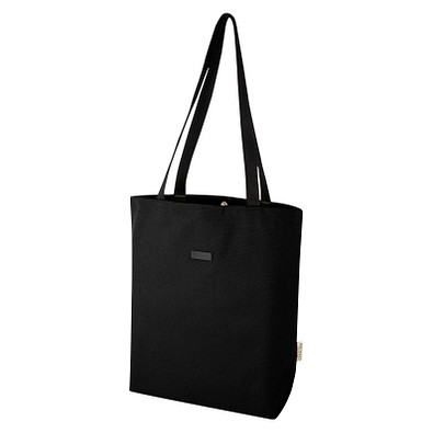 Joey vielseitige Tragetasche aus GRS recyceltem Canvas 14 L, schwarz