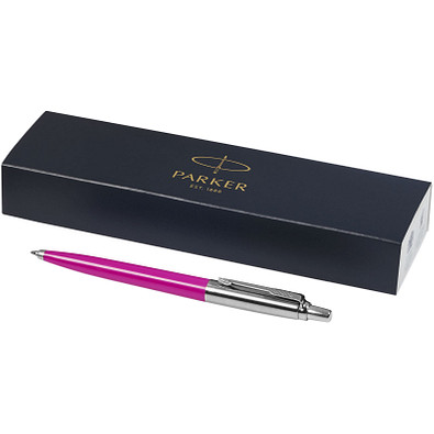 PARKER Druckkugelschreiber Jotter, schwarze Mine, magenta,silber PARKER Druckkugelschreiber Jotter, schwarze Mine, magenta,silber