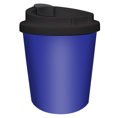 Kaffeebecher PremiumPlus small, 250 ml, standard-blau PP/schwarz Kaffeebecher PremiumPlus small, 250 ml, standard-blau PP/schwarz