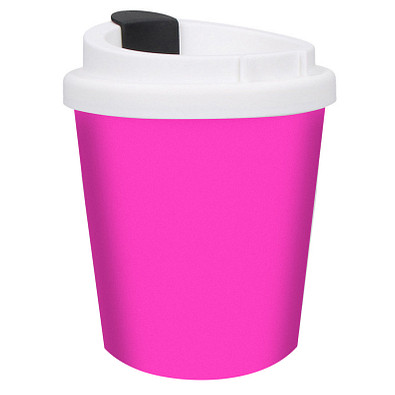 Kaffeebecher PremiumPlus small, 250 ml, rosa/weiß Kaffeebecher PremiumPlus small, 250 ml, rosa/weiß