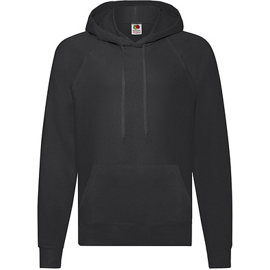 Kapuzen-Sweatshirt Lightweight Hooded S Unisex, XL, SCHWARZ