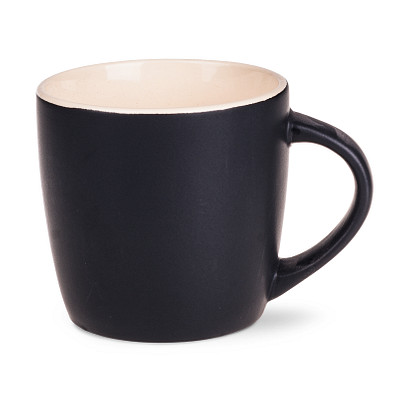 Keramiktasse Handy Supreme, 300 ml, matt schwarz/creme Keramiktasse Handy Supreme, 300 ml, matt schwarz/creme
