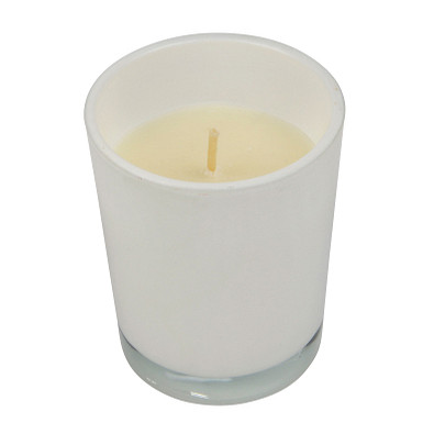 Kerze im Glas SPHERE,weiß