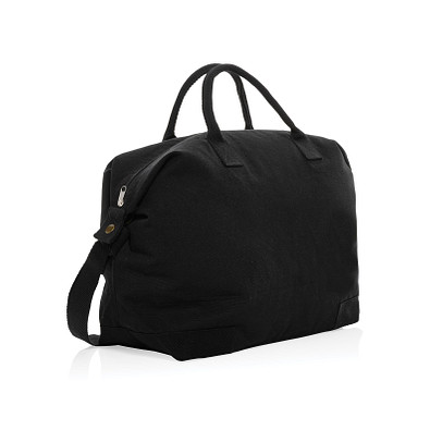 Kezar AWARE™ 500g/m² Wochenendtasche aus recyceltem Canvas, schwarz