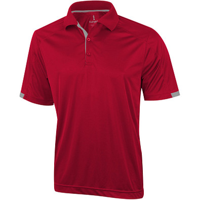 ELEVATE Herren Poloshirt Kiso cool fit, rot, M ELEVATE Herren Poloshirt Kiso cool fit, rot, M