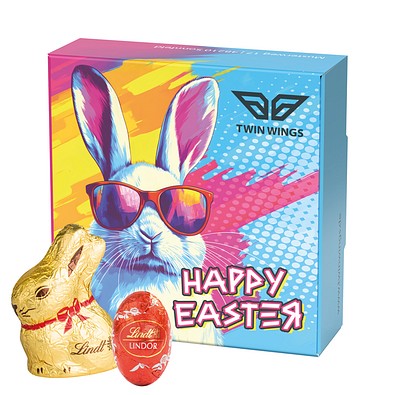 Klappbox S, Lindt Mischung Ostern, inkl. Druck