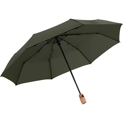 Knirps Timber duomatic Taschenschirm, olive