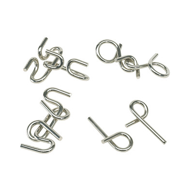 Knobelspiele CLEVER CONCEPTION, 4-fach sortiert, Preis pro Stück,silber