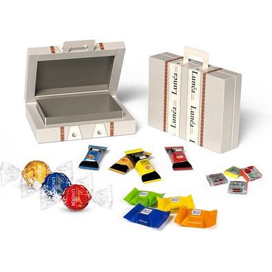 Koffer, 64 g, Ritter Sport Schokowürfel, inkl. Druck