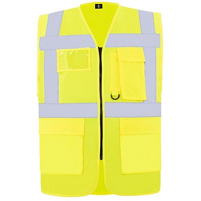 Korntex® Comfort Warnweste Hamburg, Multifunktional, XL, Signal-Gelb