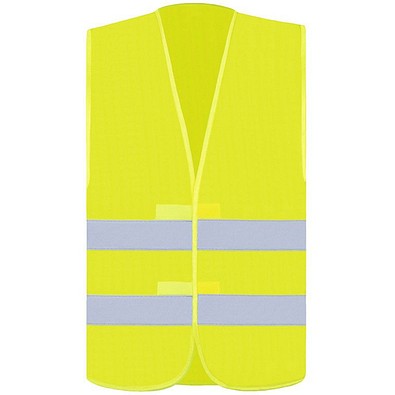 Korntex® Warnweste Freiburg, 2 Klett, XL, Signal-Gelb
