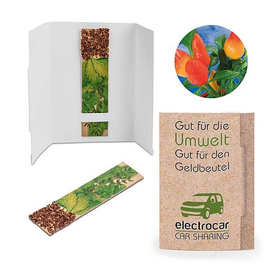 Kräuter-Stick mit Samen, Gewürzpaprika, 1-seit. Druck
