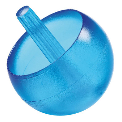 Kreisel Stehauf, 39 mm, groß, transparent-blau Kreisel Stehauf, 39 mm, groß, transparent-blau
