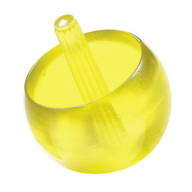 Kreisel Stehauf, 29 mm, klein, transparent-gelb Kreisel Stehauf, 29 mm, klein, transparent-gelb