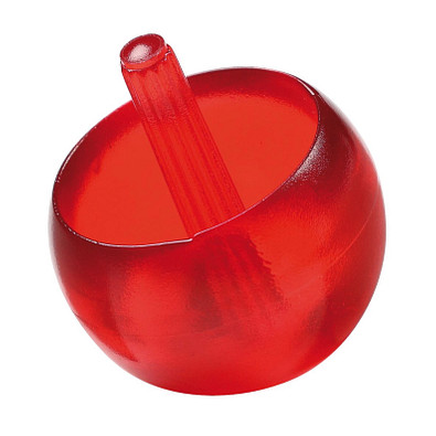 Kreisel Stehauf, 29 mm, klein, transparent-rot Kreisel Stehauf, 29 mm, klein, transparent-rot