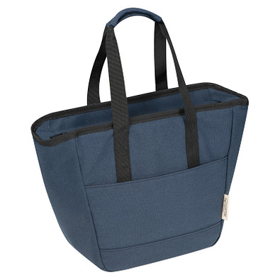 Kühltasche aus recycelter Baumwolle, dunkelblau