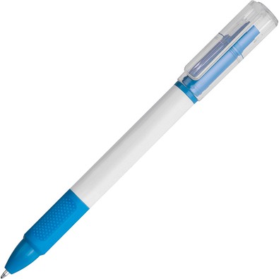 Kugelschreiber mit Textmarker Lens,blau