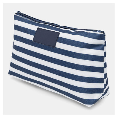 Kulturbeutel STRIPY,blau, weiß