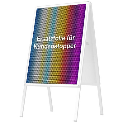 Kundenstopper-Ersatzdruck, bunt