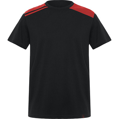 Kurzärmeliges T-Shirt Expedition in kombinierten Farben EXPEDITION, XXXL, schwarz/rot