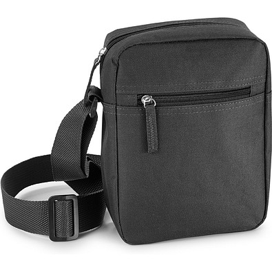 LAHORE. Schultertasche aus 600D Polyester, Schwarz