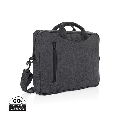 Laluka AWARE™ 15.4 Zoll Laptop-Tasche aus recycelter Baumwolle, anthrazit