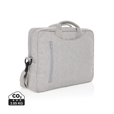 Laluka AWARE™ 15.4 Zoll Laptop-Tasche aus recycelter Baumwolle, grau