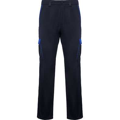 Lange Hose Trooper in Farbkombination, 50, navy/royalblau