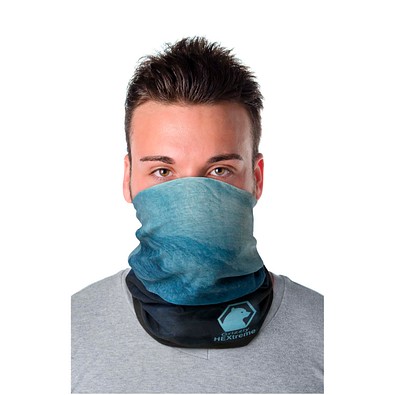 Lara Sublimation-Multi-Schal mit Fleece-Schicht und Säumen, navy