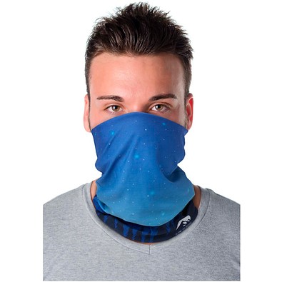 Lara Sublimation-Multi-Schal mit Fleece-Schicht und Säumen, weiss