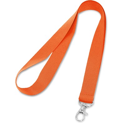 LARIAT. Lanyard aus Polyester mit 20mm Breite, Orange
