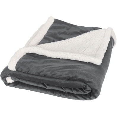 Lauren Sherpa-Plaid Fleecedecke, grau Lauren Sherpa-Plaid Fleecedecke, grau