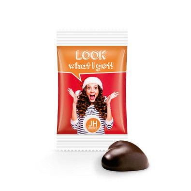 Lebkuchenherz 1er in Werbeverpackung, inkl. Druck