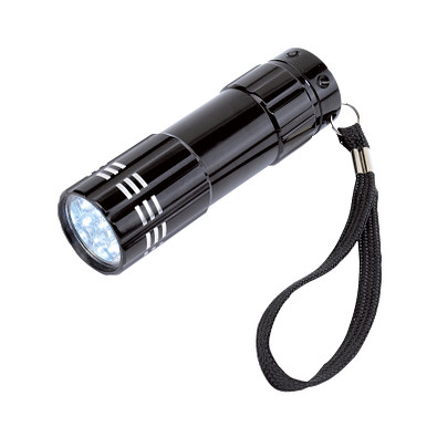 LED-Taschenlampe POWERFUL,schwarz