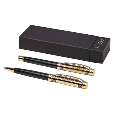 Legato Kugelschreiber und Tintenroller Set, gold