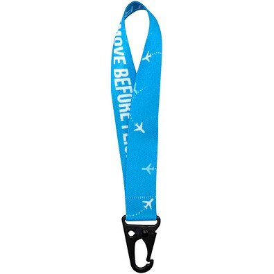 Leif RPET Sublimation Gepäckanhänger mit Karabiner, weiss