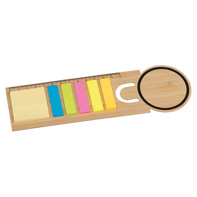 Lesezeichen mit Haftnotizen , beige