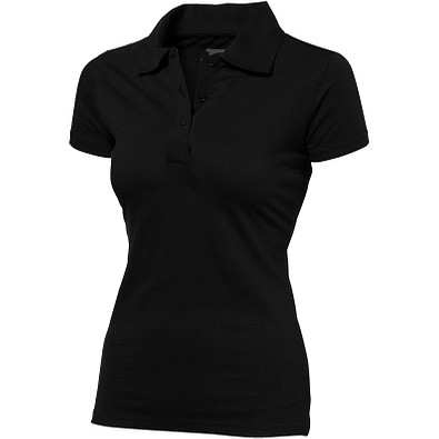 Slazenger™ Damen Poloshirt Let Jersey, schwarz, S Slazenger™ Damen Poloshirt Let Jersey, schwarz, S
