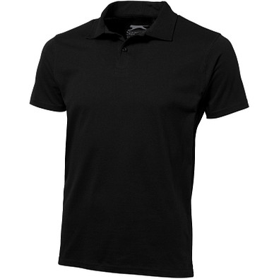 Slazenger™ Herren Poloshirt Let Jersey, schwarz, S Slazenger™ Herren Poloshirt Let Jersey, schwarz, S