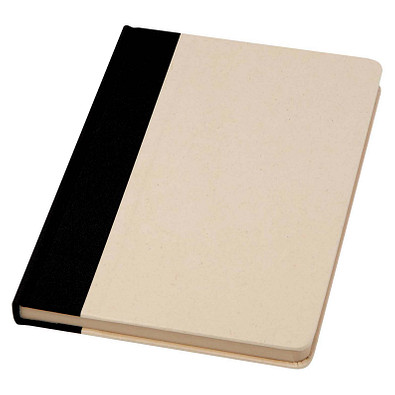 Liliana A5 Hardcover Zuckerrohr Notizbuch, schwarz