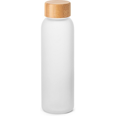 LILLARD GLASS. Trinkflasche aus Mattglas 500ml, Weiß