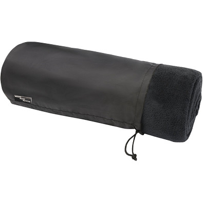 Lily RPET Decke aus Coral Fleece, schwarz