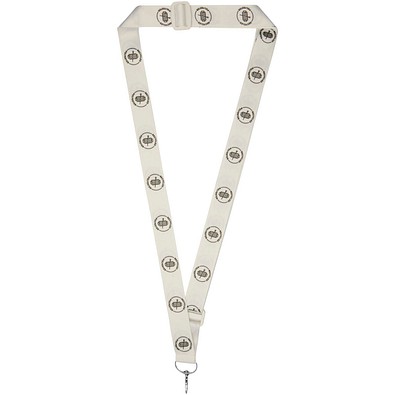 Liv Verstellbares RPET Sublimation Lanyard, weiss